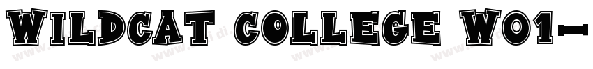 Wildcat College W01字体转换
